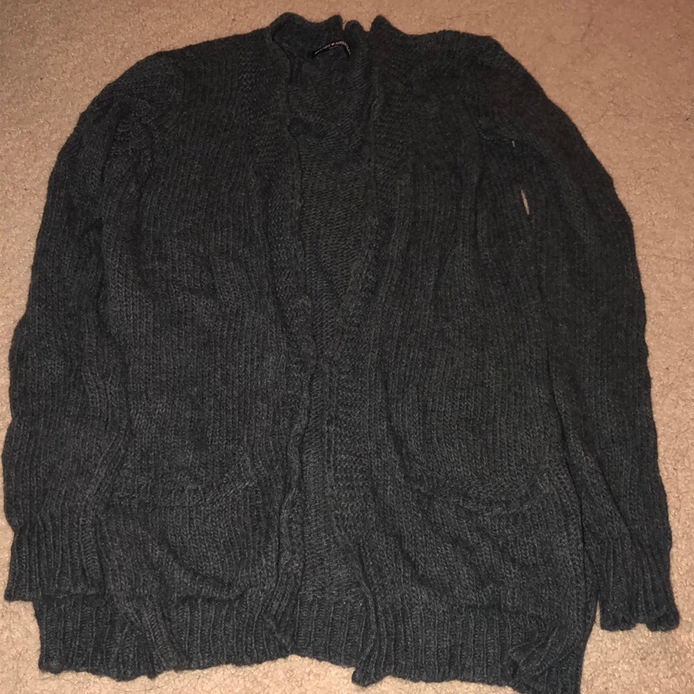Brandy Melville dark gray cardigan